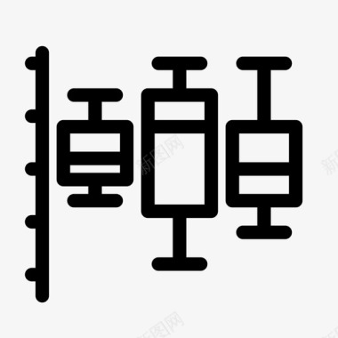 部门分布烛台图表分布图标图标