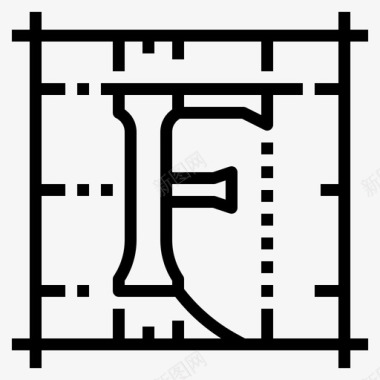 渐变字母字体字体字母形状图标图标