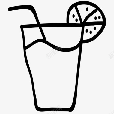 果汁冷饮杯子图标图标