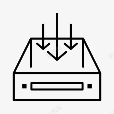 收件箱集装箱快递图标图标