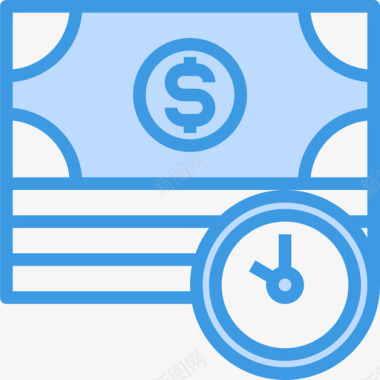 钱钱企业管理34蓝色图标图标