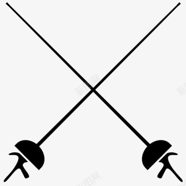 交叉变异交叉的重剑击剑武器图标图标