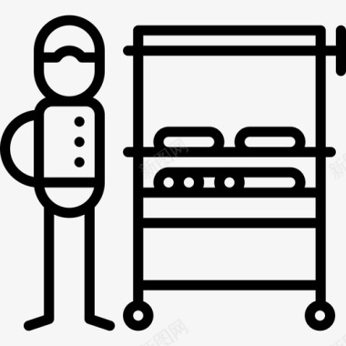 烤肉架烧烤11直烤图标图标