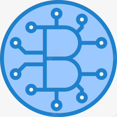 icon飞机比特币比特币76蓝色图标图标