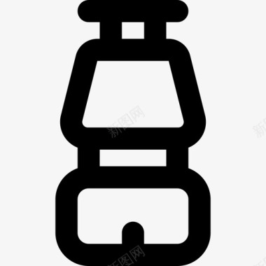 能源生态塑料瓶生态121线性图标图标