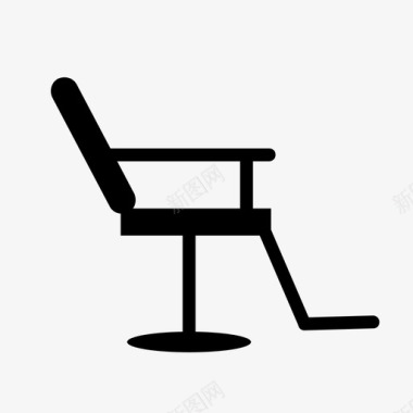 理发店理发店的椅子理发师的椅子座位图标图标