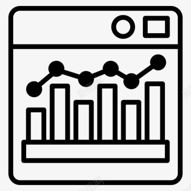 股票增长率分析股票分析图表进度图标图标