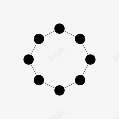 几何的环绕的圆的图标图标