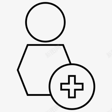 添加联系人添加朋友添加帐户添加用户图标图标