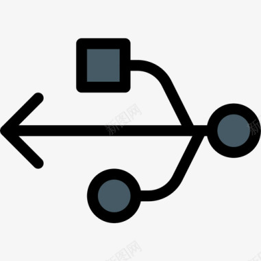 矢量H5Usb基本图标5线性颜色图标