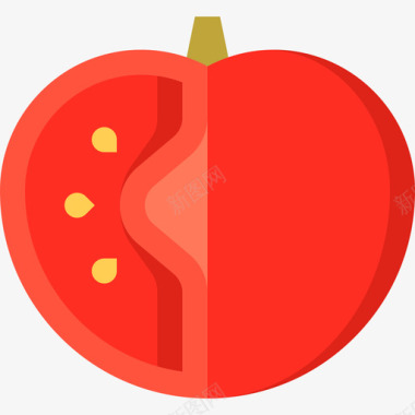 番茄西班牙风味2平坦图标图标