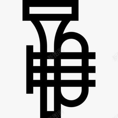 大号乐器21线状图标图标