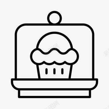 糕点纸杯蛋糕甜点图标图标