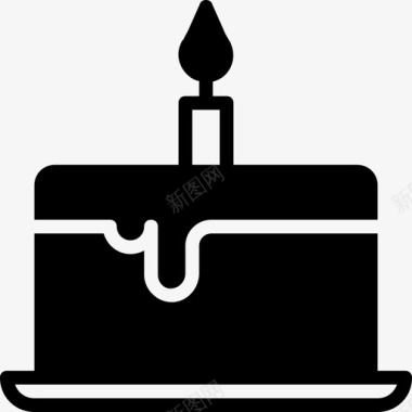 生日蛋糕庆祝聚会图标图标