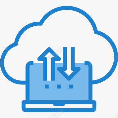 同步ico同步网络和数据库17蓝色图标图标