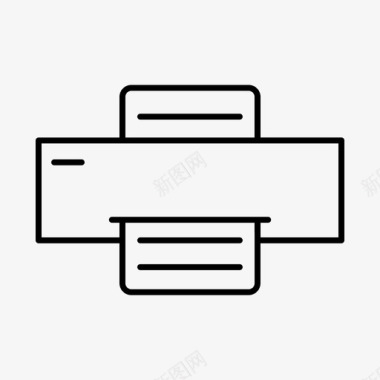 公司的财务报表打印机办公室打印图标图标