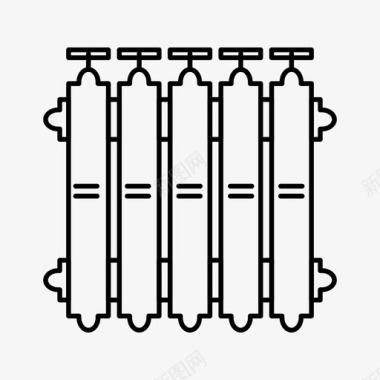 暖气片暖气片电池暖气图标图标