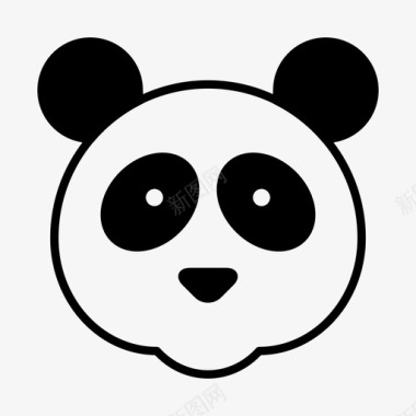 熊猫动物熊图标图标