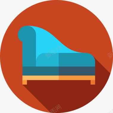 一套家具矢量小躺椅家具102平房图标图标