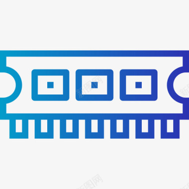 RAM存储器Ram硬件14渐变图标图标