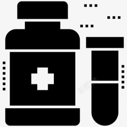 抗生素治疗药物抗生素医院服务图标高清图片