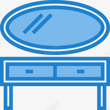蓝色图标梳妆台家俱8蓝色图标图标