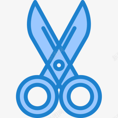 剪刀卫生保健31蓝色图标图标