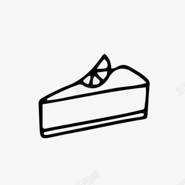 芝士蛋糕柠檬柠檬块图标图标