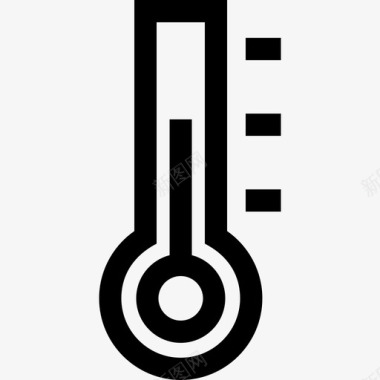 温度限制温度生态123线性图标图标