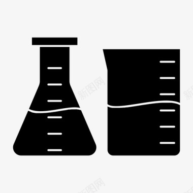 雕刻师傅烧杯生物学教育图标图标