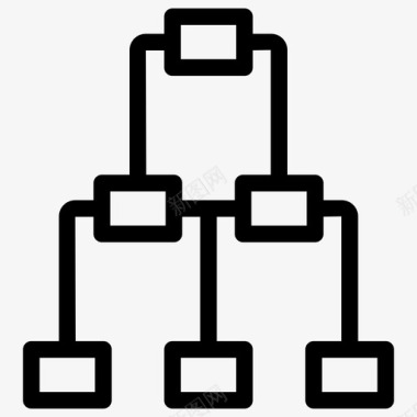 分层结构图层次结构业务连接业务网络图标图标