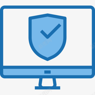 防护互联网安全42蓝色图标图标