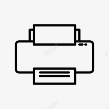 墨水矢量素材打印机文档墨水图标图标