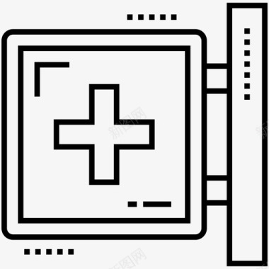 医疗表情包医院符号医生房间标签门标签图标图标