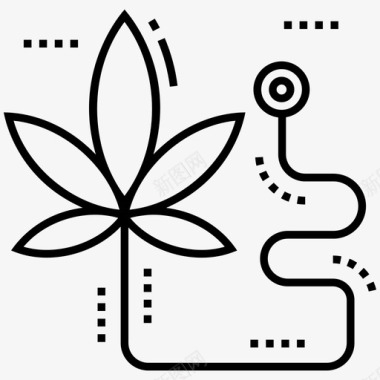 器官医用大麻大麻生产毒品图标图标