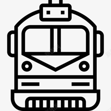 停靠的列车列车15号铁路直线图标图标