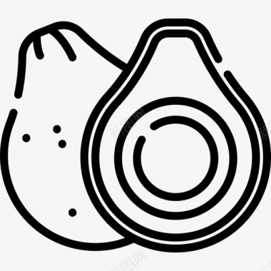 鳄梨泰国14直纹图标图标