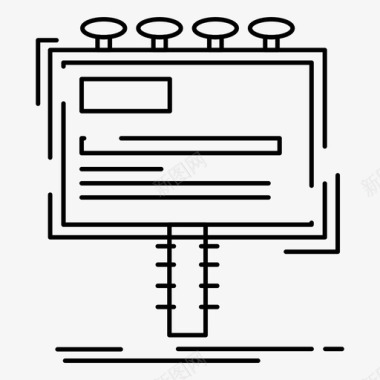 车顶广告牌广告广告牌促销图标图标