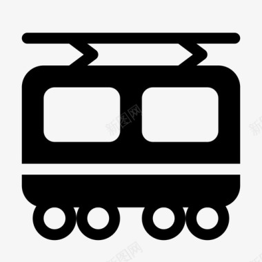 火车子弹头列车地铁图标图标