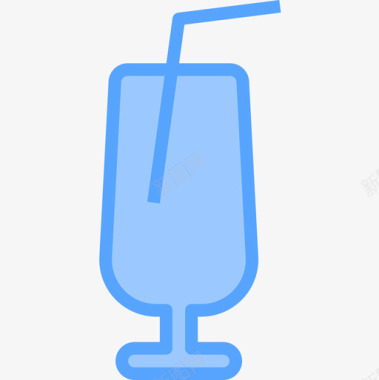 果汁饮料17蓝色图标图标