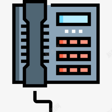 彩色雾电话电子37线状彩色图标图标