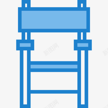椅子家俱8蓝色图标图标