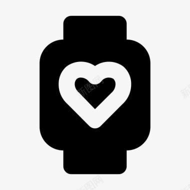 智能手表爱情浪漫图标图标