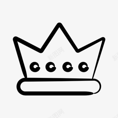 王国皇冠皇帝图标图标