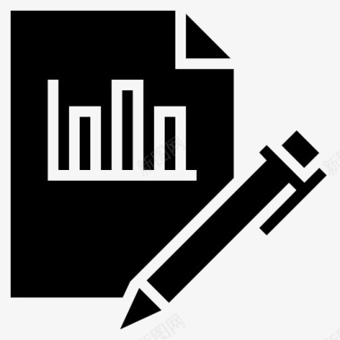 学术报告商业报告商业论文图表图标图标