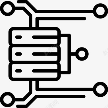 可视化统计图表大数据分析管理技术图标图标