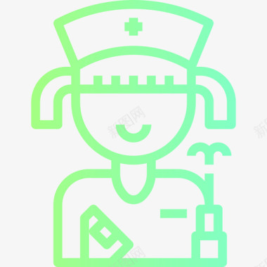 护士护士职业17梯度图标图标