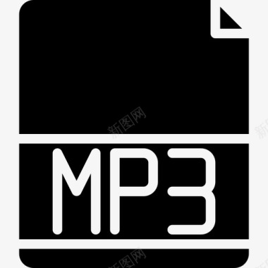 MP3音乐文件Mp3文件扩展名4填充图标图标