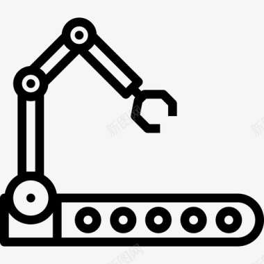 机械臂机械臂工业12线性图标图标