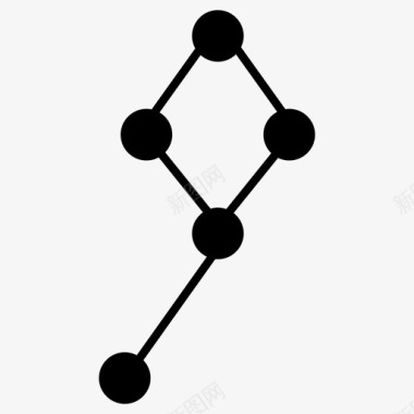 恒星星座天文学黑暗图标图标